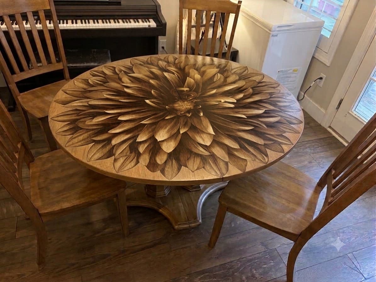 Dahlia Pedestal Table